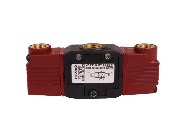Valvola pneumatica a 3/2 vie, 12 Volt, 1/4, 1,5-8 bar, valvola a 3/2 vie, qualità industriale Valvola pneumatica a 3/2 vie, 12 Volt, 1/4, 1,5-8 bar, valvola a 3/2 vie, qualità industriale